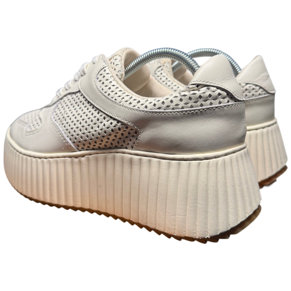 Dolce Vita Dashia Women's 7.5 White Leather Platform Sneakers - Picture 7 of 11